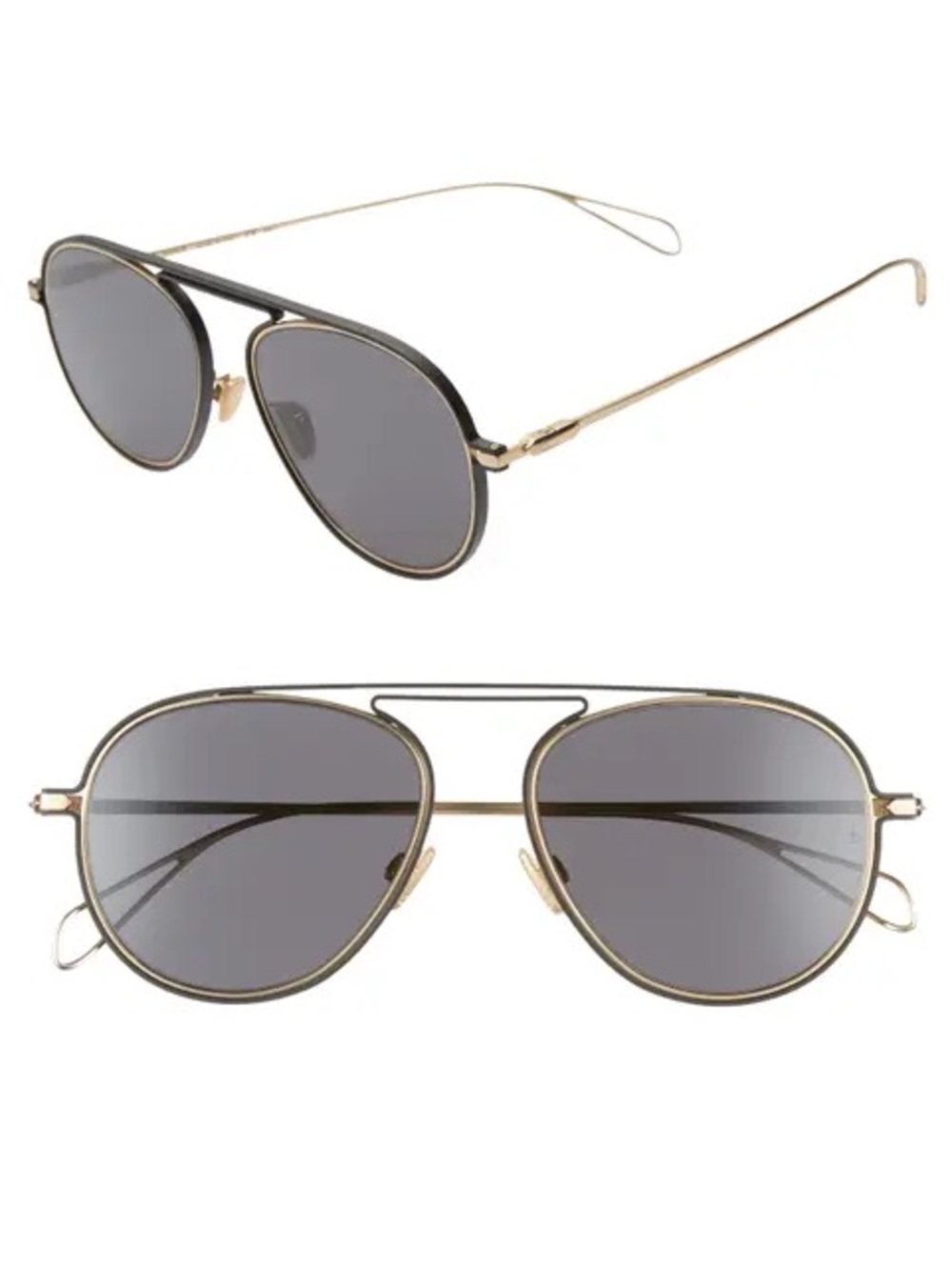 Rag and Bone RNB 9003/S Black 55mm Titanium Sunglasses R1611